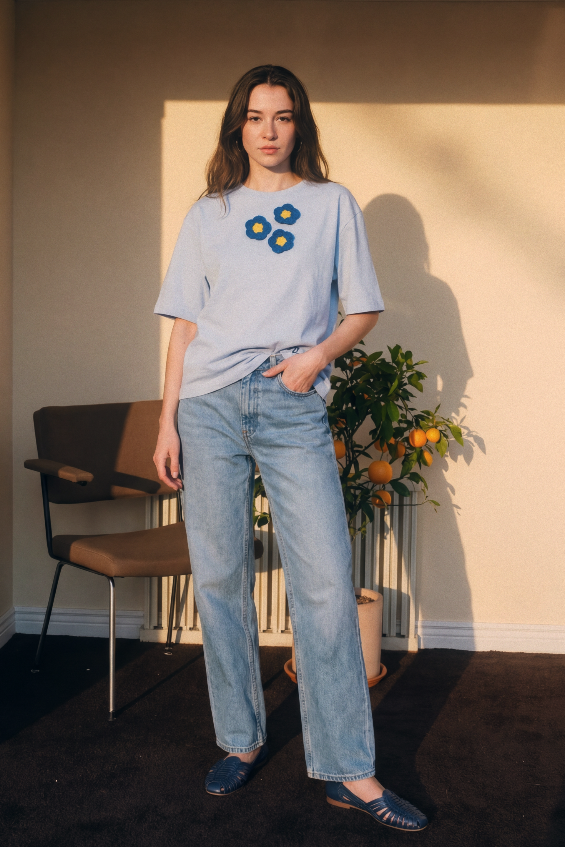 The 'Cloud 9' Flora Tee | The Playroom