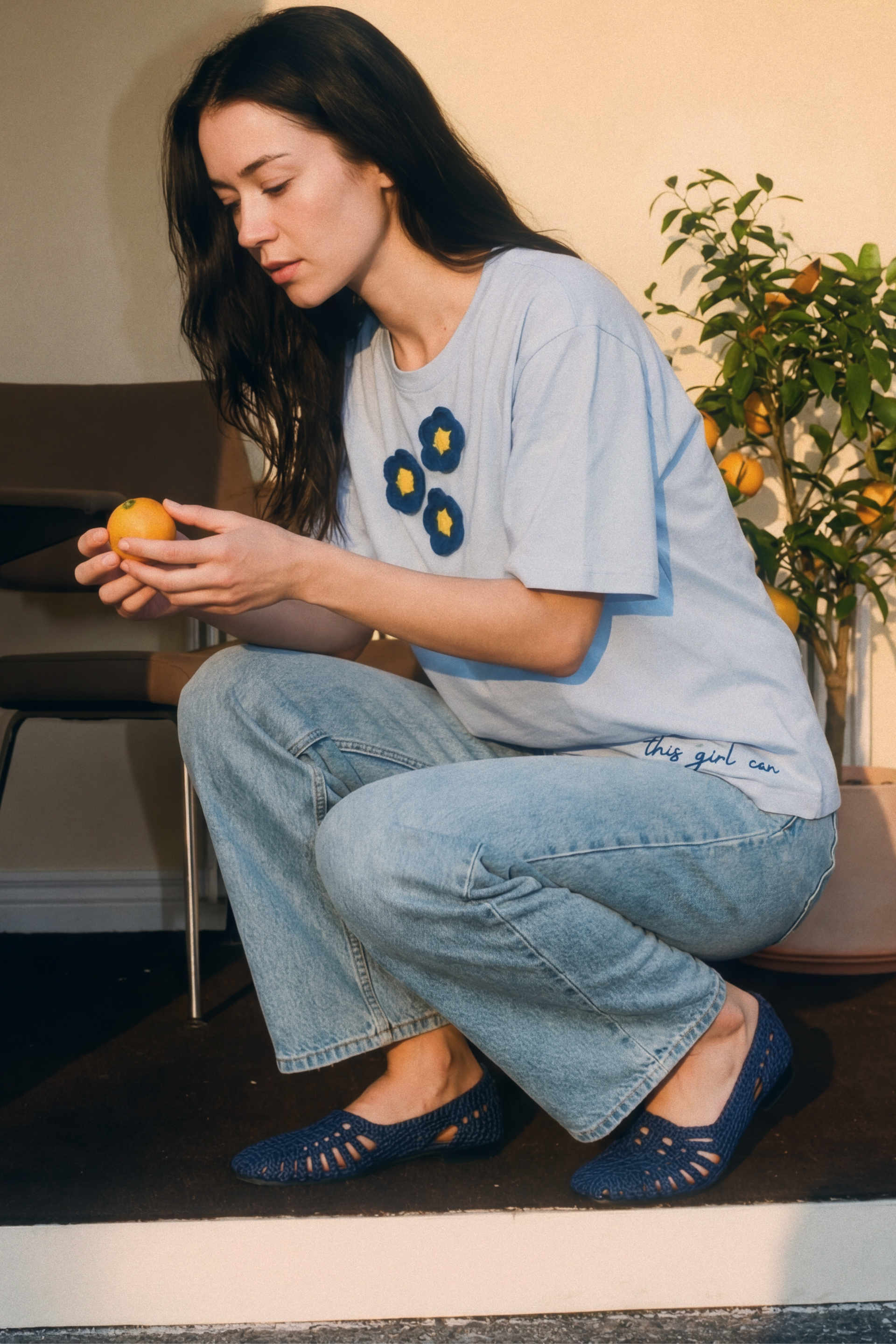 The 'Cloud 9' Flora Tee | The Playroom