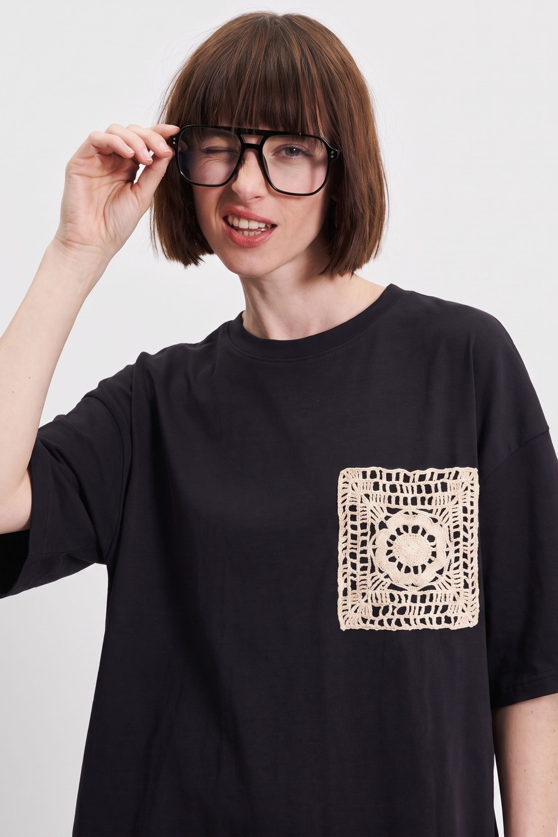 Granny Patch Tee 🖤