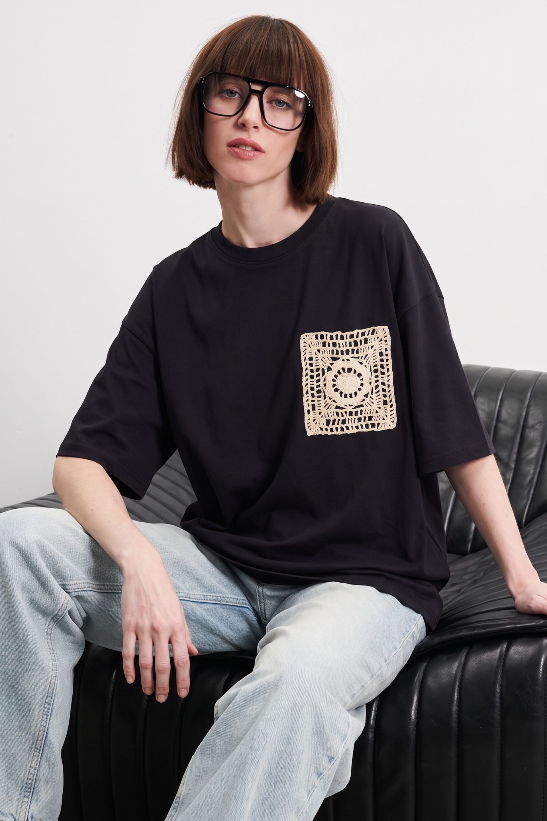 Granny Patch Tee 🖤