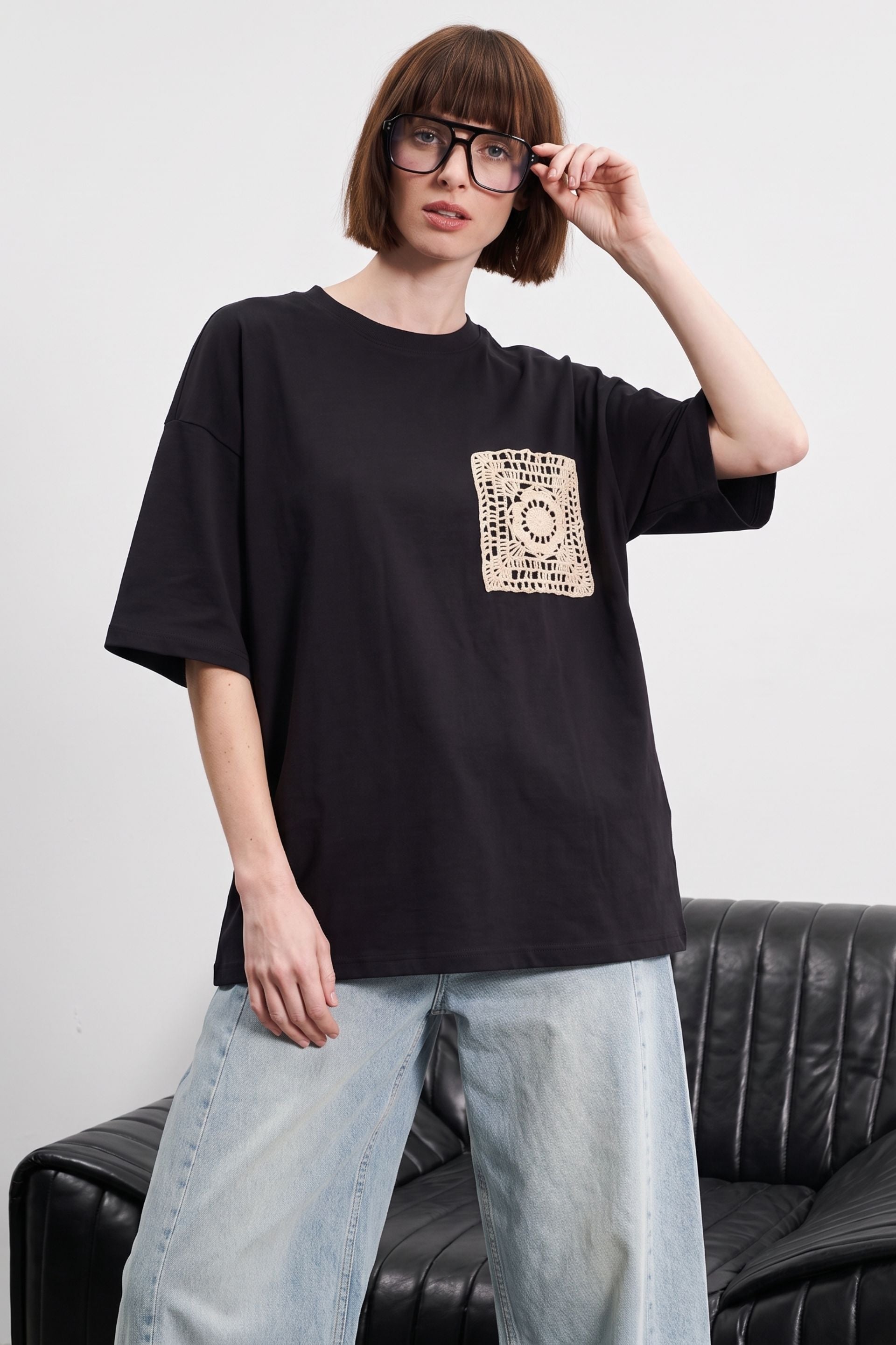 Granny Patch Tee 🖤