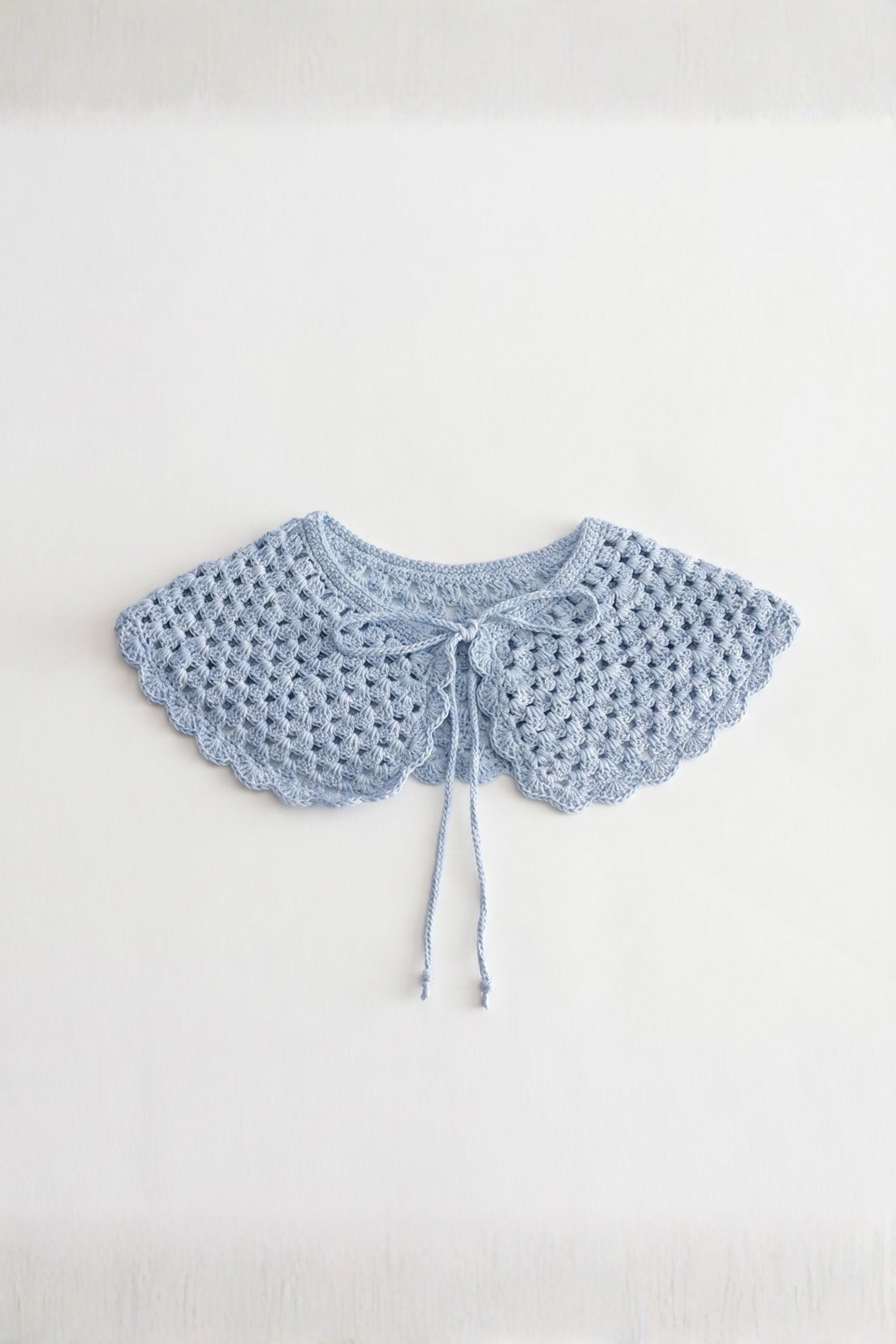Dusty Blue Crochet Collar 🎀