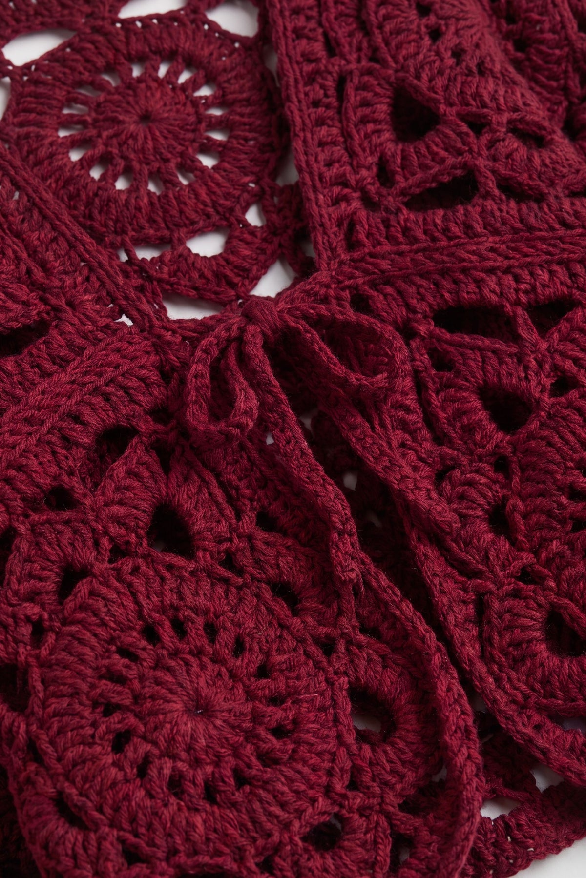 The Merlot Crochet Cardigan