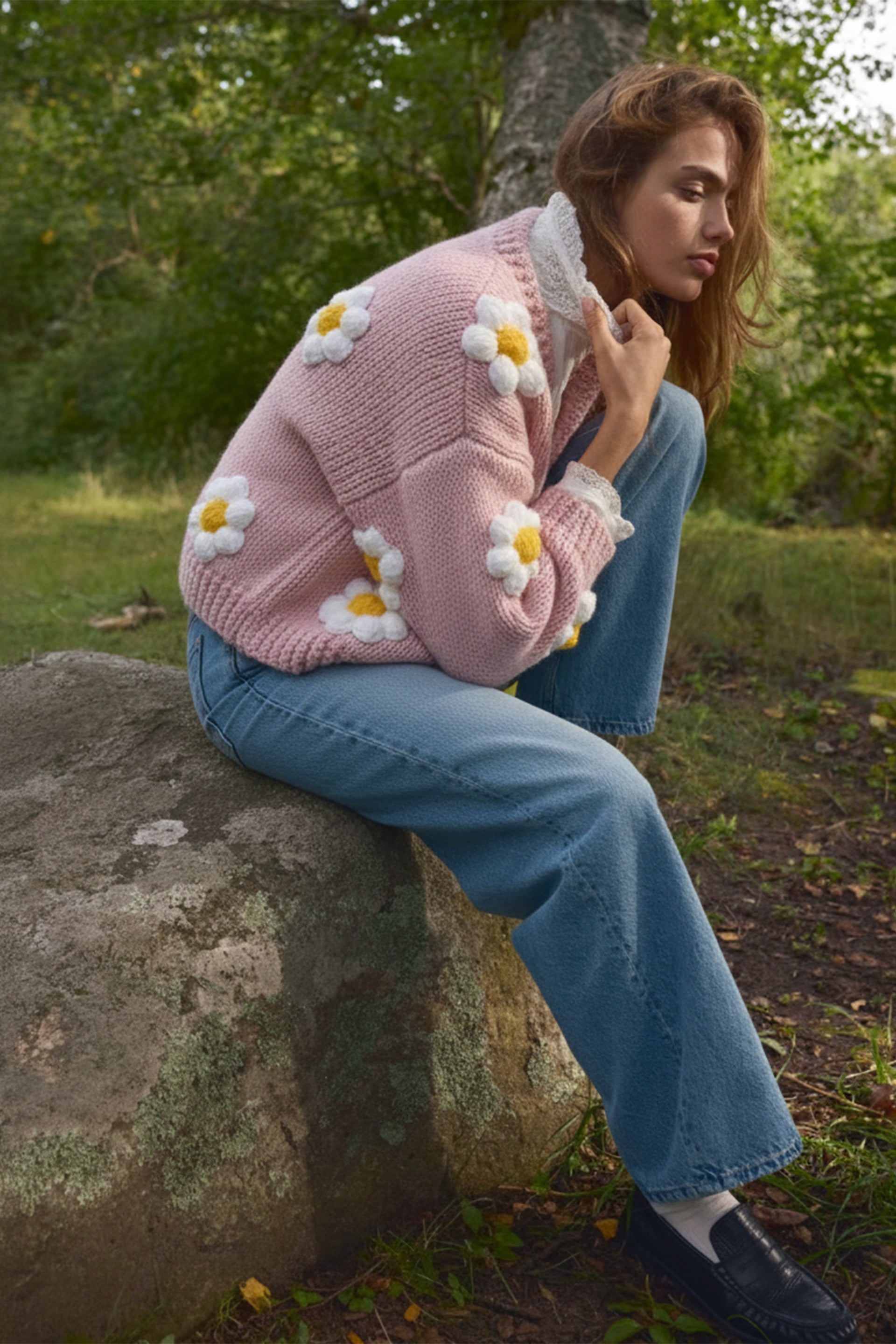 Daisy Bloom Crochet Cardigan