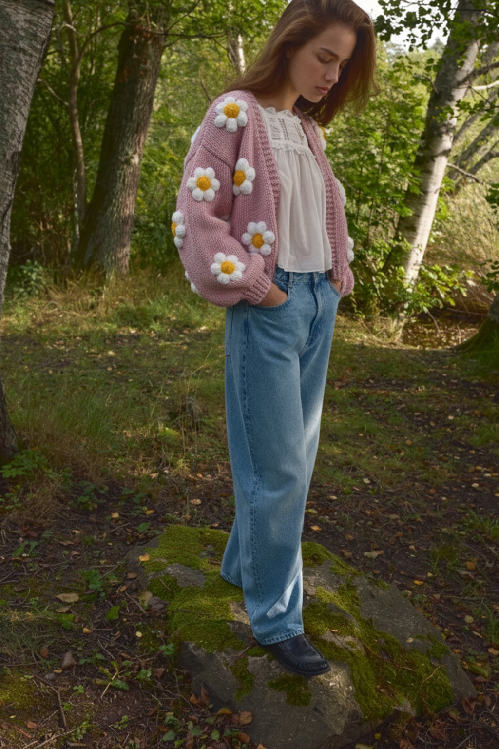Daisy Bloom Crochet Cardigan