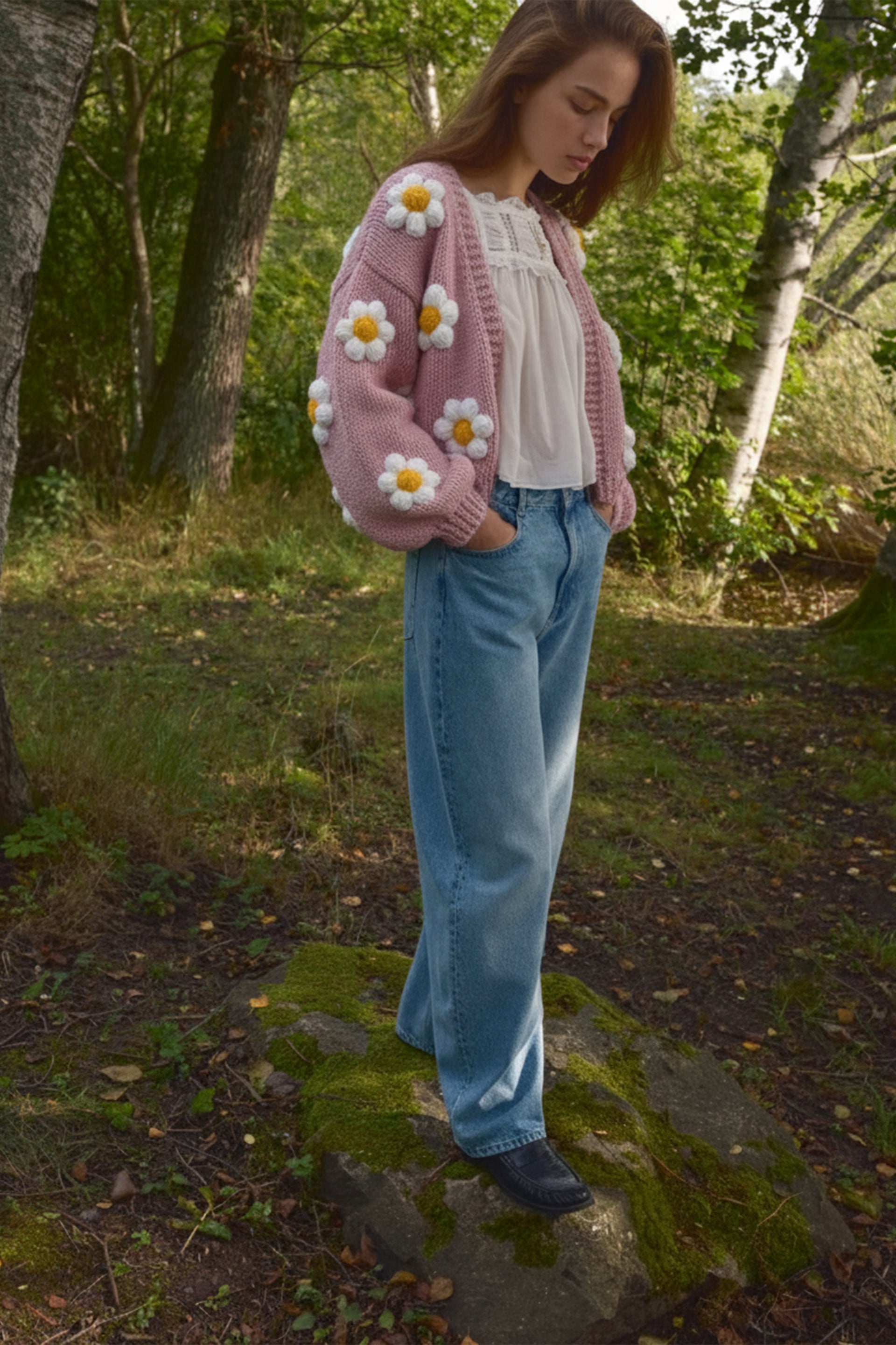 Daisy Bloom Crochet Cardigan