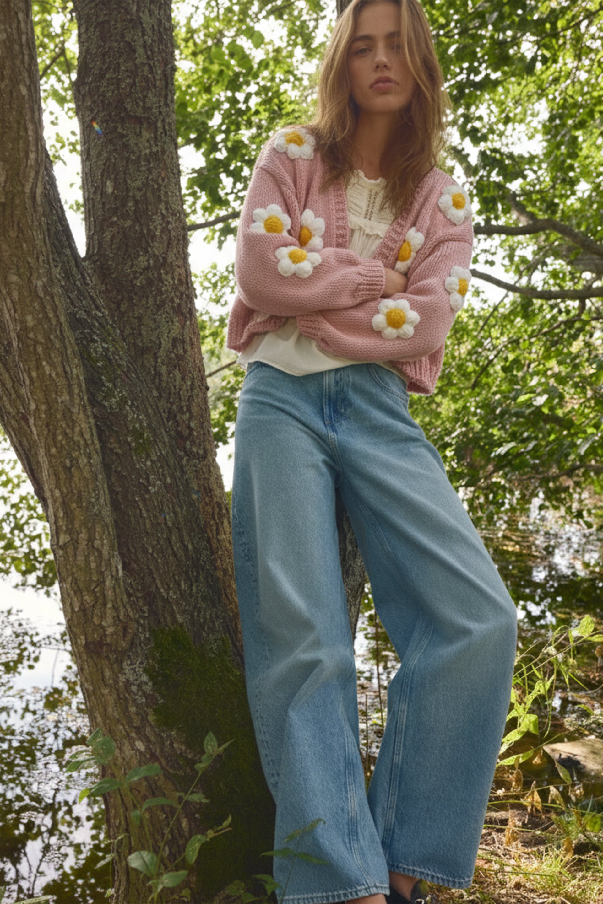 Daisy Bloom Crochet Cardigan