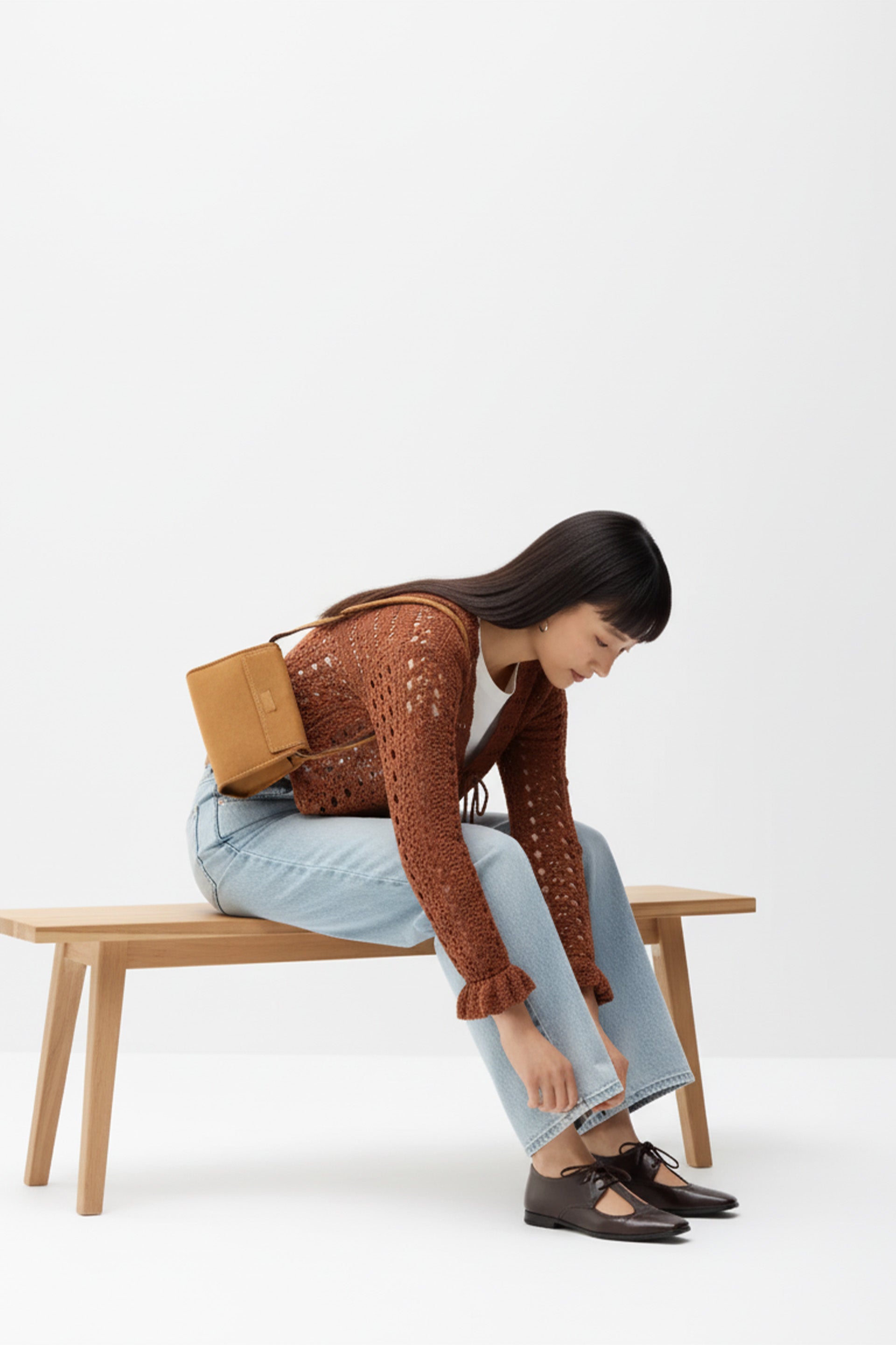 Handmade Crochet Tie-Front Cardigan